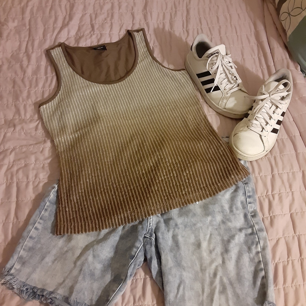 Sequin tank top